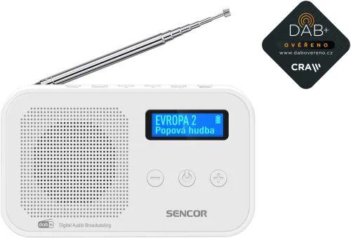 Radioodbiornik Sencor SRD 7200W Radio FM/DAB+ Biały