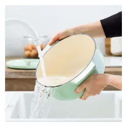 KITCHENAID Pistachio 5,2 l - garnek żeliwny z pokrywką