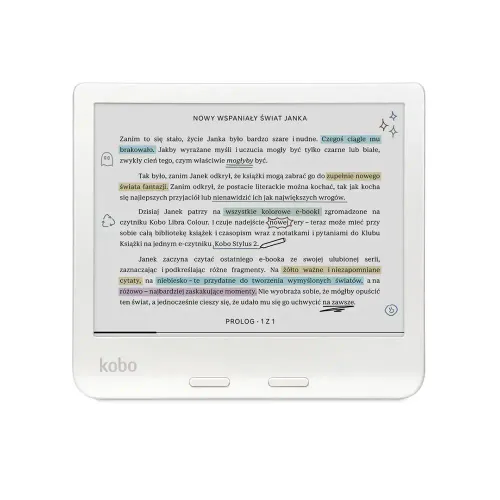 Czytnik E-booków Kobo Libra Colour 7" 32GB WiFi Bluetooth Biały