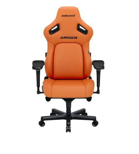 Fotel Anda Seat Kaiser 4 XL Gamingowy do 200kg Skóra Eco Pomarańczowy
