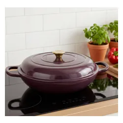 Garnek żeliwny HAGE DN30 3L Bakłażanowy