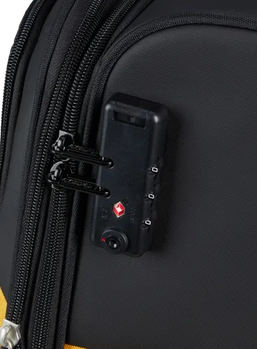 Большой расширенный чемодан American Tourister Daring DASH EXP-black / yellow