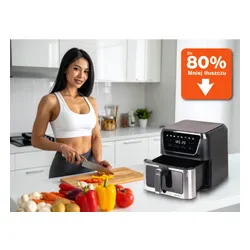 Air Fryer Frytkownica beztłuszczowa ELDOM FR60 Friko 8l z okienkiem do obserwacji postępów gotowania
