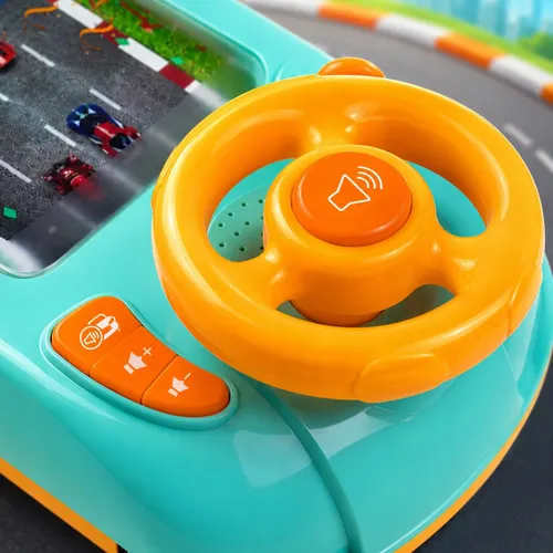Interaktywna kierownica dla dzieci symulator jazdy z dźwiękami I regulacją prędkości