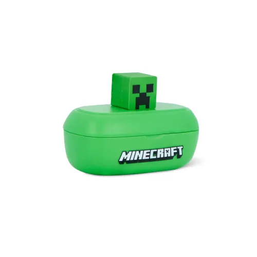 Słuchawki bezprzewodowe OTL Technologies Minecraft Creeper 3D Character Collectible TWS Earphones Dokanałowe Bluetooth 5.3 Zielony