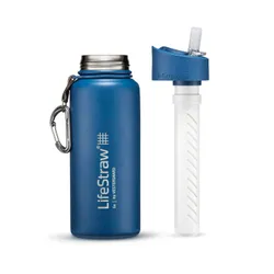 Bidon / butelka termiczna filtrująca LifeStraw Go 700 ml - harbor blue