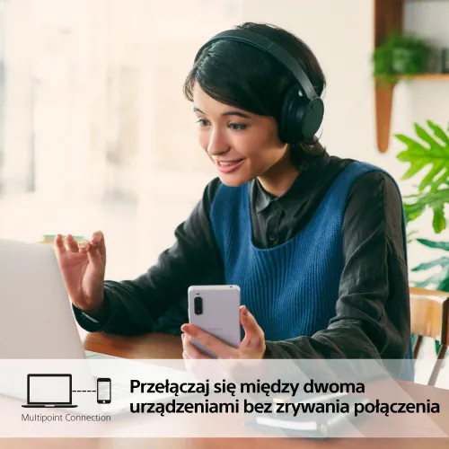 Słuchawki bezprzewodowe Sony WH-CH720N Nauszne Bluetooth 5.2 Czarny