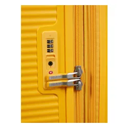Walizka duża XL American Tourister SoundBox 80cm - golden yellow