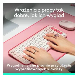 Klawiatura membranowa Logitech POP Icon Keys Różowy