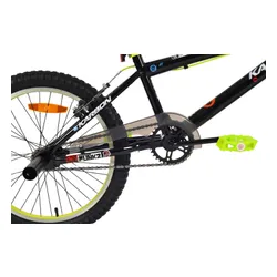 Rower dziecięcy KARBON Stickerboomb BMX 20 Czarno-limonkowy