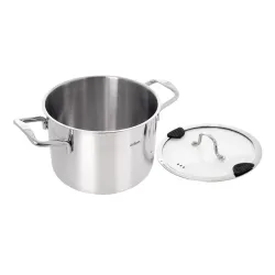 Garnek ze stali nierdzewnej z pokrywką VENICE 2,3 l