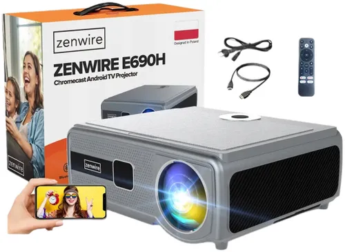 Projektor ZENWIRE E690H Full HD (1920 x 1080), 1000 ANSI lumen, Wi-Fi, Bluetooth