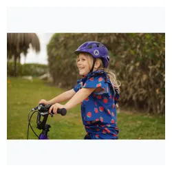 Kask rowerowy dziecięcy ATTABO K200 fioletowy