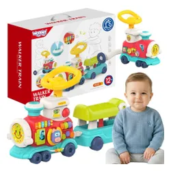 Woopie Baby Lokomotywa Pchacz Jeździk 2W1 Interaktywny Pociąg