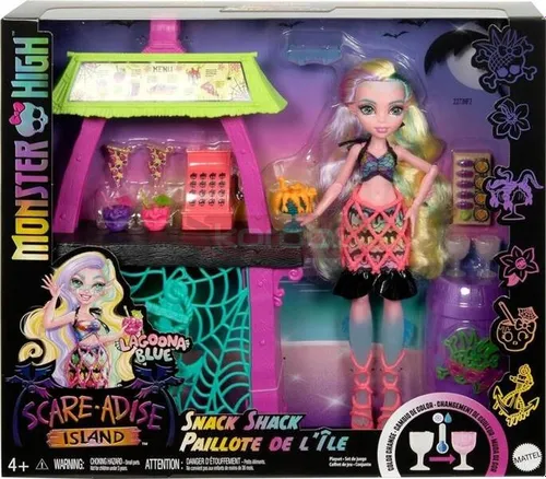 LALKA MONSTER HIGH Lagoona Blue zestaw Scare-adise Island Snack Shack HRP70