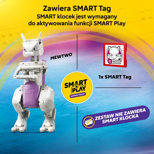 LEGO 72163 Pokémon SMART Play Ucieczka z laboratorium Mewtwo