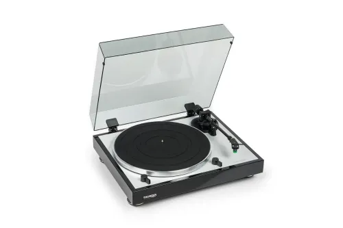 Gramofon Thorens TD 402 DD Półautomatyczny Napęd bezpośredni Przedwzmacniacz Czarny błyszczący