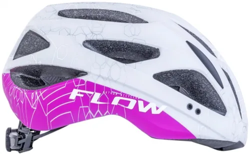 Kask rowerowy AUTHOR Flow X9 Biało-różowy MTB (rozmiar M)