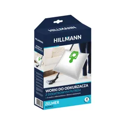 Worki do odkurzacza HILLMANN WZM01 4szt. + filtr