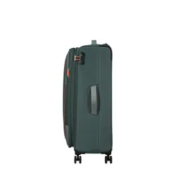 Большой расширяемый чемодан American Tourister Pulsonic-dark forest