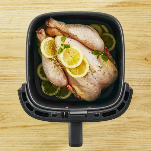 Frytkownica beztłuszczowa Tefal Easy Fry Silence Vision XL EY5568 1670W 5l Aplikacja mobilna