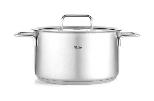 FISSLER Pure Collection 5,7 l - garnek ze stali nierdzewnej ze szklaną pokrywką