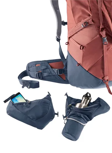 Plecak trekkingowy Deuter Aircontact X 70+15 SL damski - redwood/ink