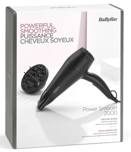 Suszarka do włosów BaByliss D215DE Dyfuzor Zimny nawiew 2200W 2 prędkości 2 temperatury