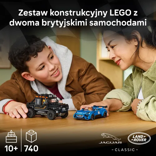 LEGO 77264 Speed Champions Jaguar Project 7 i Land Rover Defender