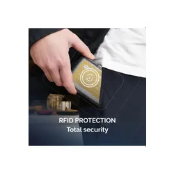 Кошелек Ogon Design Stockholm Card Case Premium V3, алюминиевый, синий