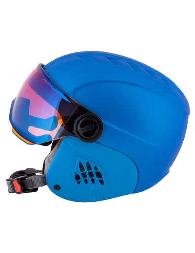 Kask snowboardowy dziecięcy ALPINA CARAT LE VISOR blue - Rozmiar - S