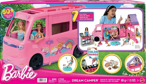 LALKA BARBIE KAMPER MARZEŃ DREAM CAMPER auto dla lalek Barbie + akcesoria HRJ78