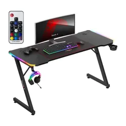 Biurko gamingowe HUZARO Hero 3.3 RGB Czarny