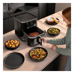 Air Fryer Frytkownica beztłuszczowa BRAUN MultiFry 7 HF7076BK 8l z okienkiem do obserwacji postępów gotowania