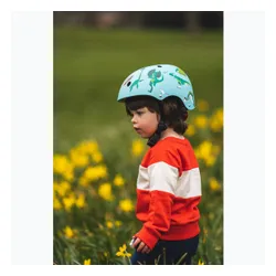 Kask rowerowy dziecięcy Hornit Jurassic turquoise/multicolor