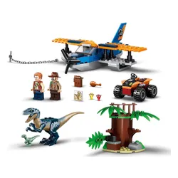 Конструктор Lego Jurassic World велоцираптор: на помощь биплану (75942)