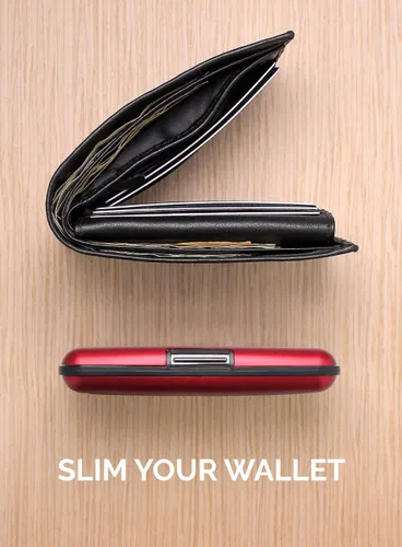 Portfel aluminiowy Ogon Design Stockholm Smart Case V3 - red