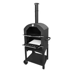 Grill węglowy BOTTARI Vesuvio z komorą do pieczenia pizzy 35.5 x 32.5 cm.