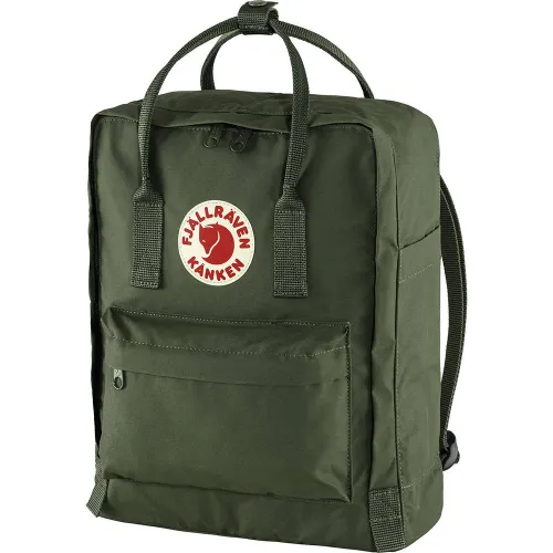 Fjallraven Kanken şehri için Sırt çantası-orman yeşili