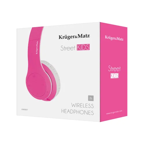 Słuchawki bezprzewodowe Kruger & Matz Street Kids KM0657 Nauszne Bluetooth 4.2