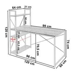 Biurko LOFTINSPIRED Trosa Czarny