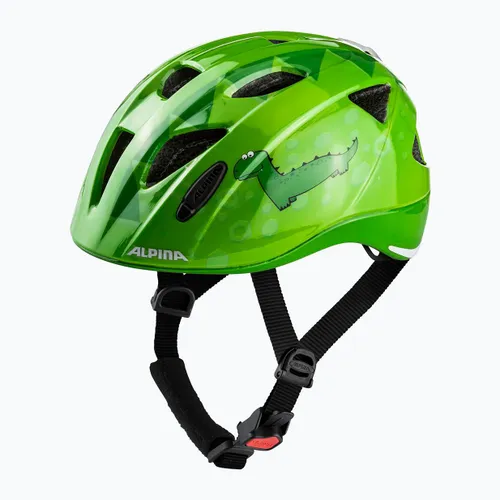 Kask rowerowy dziecięcy Alpina Ximo Flash green dino gloss