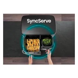 Air Fryer Frytkownica beztłuszczowa HISENSE HAF2700DCD 11l z podwójnym koszem 8 automatycznych programów