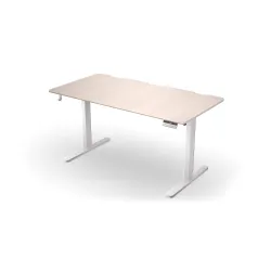 Biurko Endorfy Atlas L Electric Light Wood 150cm Regulacja wysokości Jasne drewno