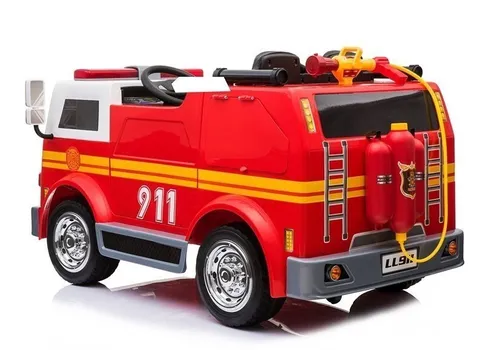 Wóz Strażacki Dla Dziecka Auto Na Akumulator Ll911 Akcesoria Pilot Eva Skóra