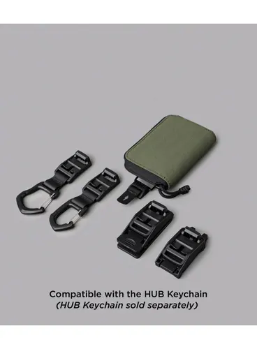 Кошелек Alpaka Zip Coin Wallet, зеленый