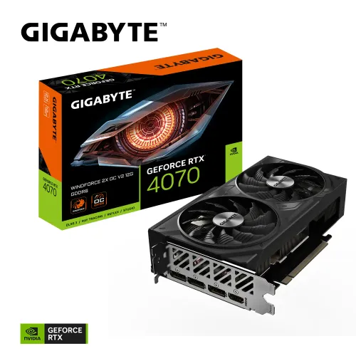 Karta graficzna Gigabyte GeForce RTX 4070 WINDFORCE 2X OC V2 12GB GDDR6 192bit DLSS 3