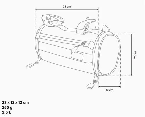 Torba na kierownicę SCICON