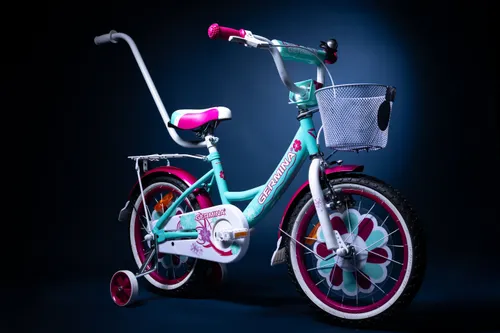 Rower dziecięcy GERMINA BMX 16 cali dla dziewczynki Miętowy
