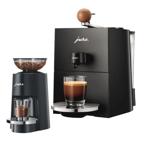 Automatyczny ekspres do kawy JURA Ono 15505 Czarny + Młynek do kawy JURA Professional Aroma Grinder 25048 Czarny